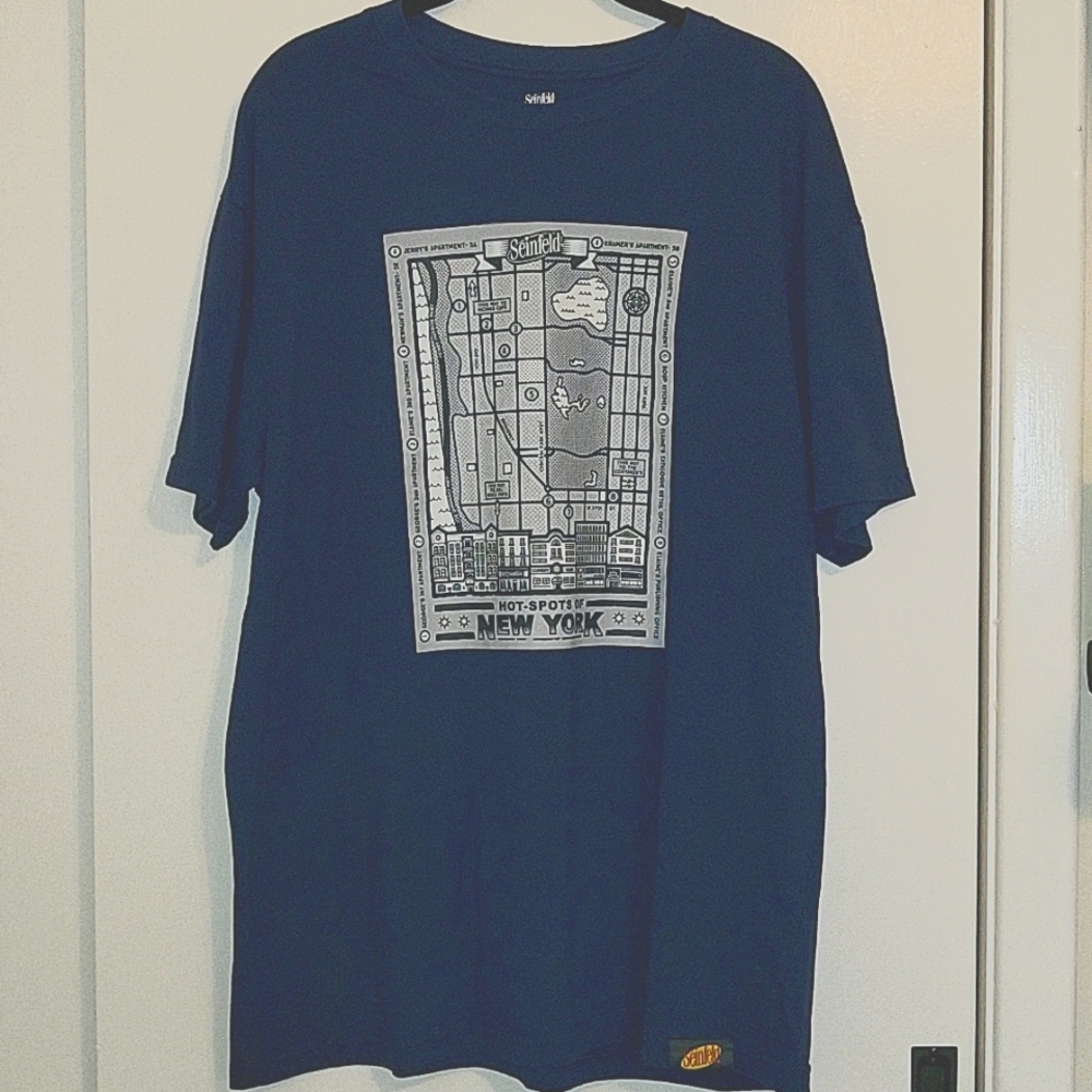 Men's XL "Seinfeld" Hot Spots of New York T-Shirt 👕